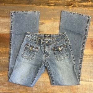 Vintage Y2K Angels Jeans Low Rise Light wash bootcut jeans